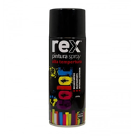 Rex - Pintura En Spray Alta Temperatura Negro 400Ml