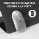 thumbnail image 2 of X1 Mouse Inalámbrico Con Pantalla De Batería, Wireless Óptico Recargable 2.4 G Ergonómico Silencioso Click 800/1200/1600 Ajustable Dpi Ratón Para Computadora,portátil,pc,mac (plata), 2 of 6