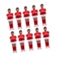 thumbnail image 1 of Juego De 10 Figuras De Futbolín, Minifiguras De Futbolín, Rojo Y Blanco, 1 of 5