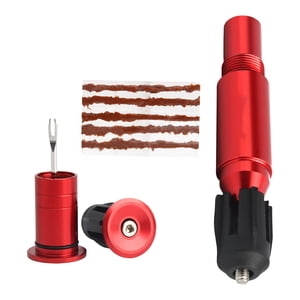 Ioensy - Kit De Reparación De Neumáticos Sin Cámara De Bicicleta Portátil Reparación De Pinchazos O Pinchazos Fácil De Usar Rojo