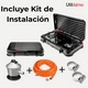 thumbnail image 4 of Cocina a Gas Encimeral 2 Platos Negro y KIT de instalación, 4 of 6