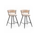 thumbnail image 1 of Set 2 Sillas de Bar Gales Black 66 Cm - Beige, 1 of 3