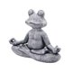 thumbnail image 4 of Yoga Pose Estatua Meditando Animal Escultura Jardín Estatuilla Rana 13x9.5cm, 4 of 5