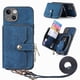 thumbnail image 1 of Funda Tipo Cartera con Correa Cruzada para iPhone 14 Protección Contra Golpes Azul, 1 of 6