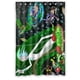 thumbnail image 1 of Cortina de ducha con diseño de Rick y Morty, juego de cortinas de baño con ganchos, tamaño 48 x 72 pulgadas, 1 of 3