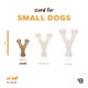thumbnail image 5 of Juguete masticable Benebone Wishbone de venado para perros pequeños, 5 of 6