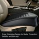 thumbnail image 3 of Fundas de asiento delantero de coche de piel sintética con revestimiento de bordes de color brillante, 3 of 6
