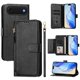 thumbnail image 1 of Funda Billetera Cremallera para iPhone 17 AIr con Porta Tarjetas, Soporte y Correa Negro, 1 of 5