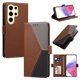 thumbnail image 1 of Funda Cartera con Soporte para Samsung Galaxy S24 Ultra, Marrón, 1 of 6