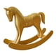 thumbnail image 5 of Estatua De Caballo Mecedor De Madera, Artesanías Para Chimenea, Gabinete, Mesa, Centro De Mesa, Dorado, 5 of 5