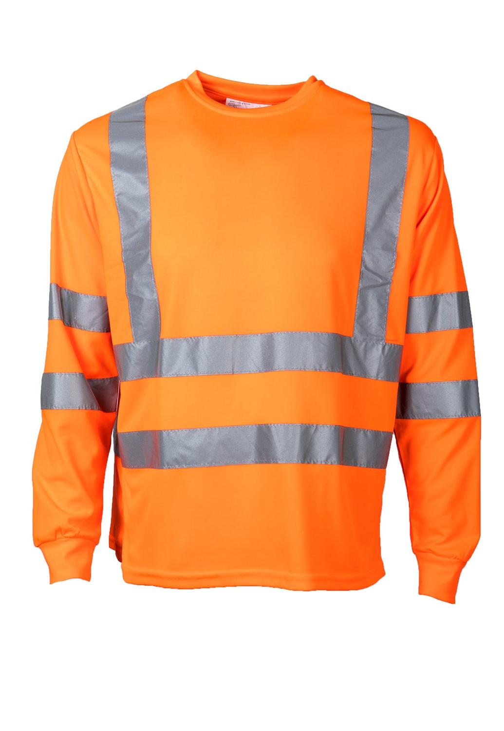 Jayson - Polera Alta Visibilidad Ml Cuello Polo Naranja Xxl