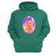 thumbnail image 1 of Polerón Canguro Rapunzel Verde Aguamarina Talla M Unisex, 1 of 1