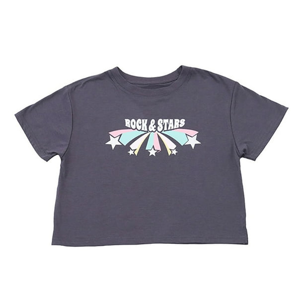 Polera Niña Teen M/C Focal Gris Corona