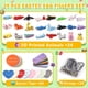 thumbnail image 5 of Juego de minifiguras de animales impresas en 3D Aousin para niños, 24 piezas, 5 of 7