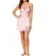 thumbnail image 2 of INSPIRE CHIC Vestido de Dormir Mini de Satén para Mujer con Encaje, Camisón con Almohadillas Incorporadas y Tirantes Ajustables M Rosa, 2 of 7