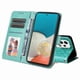 thumbnail image 4 of Funda tipo cartera FOXDOCK para Samsung Galaxy A53 5G , diseño girasol en relieve, cuero PU, cierre magnético, soporte y tarjetero, 4 of 5