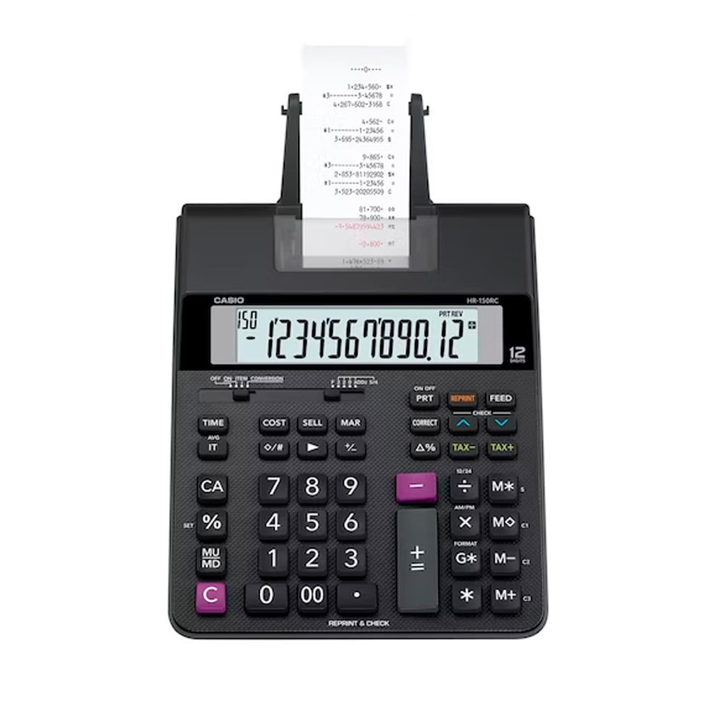 Casio - Calculadora Con Impresora Hr-150rc