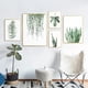 thumbnail image 5 of ART ZONE - Póster con impresión artística en lienzo de hojas de plantas tropicales, cuadros de pared de plantas verdes nórdicas, pintura grande para habitación infantil, sin marco, 5 of 5