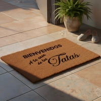 Morlan - Tapete Limpia Pies Personalizado Bienvenidos A La Casa De Los Tatas
