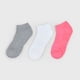 thumbnail image 3 of Calcetines Mujer Tripack Deportivo Cortos Rosado Corona, 3 of 4