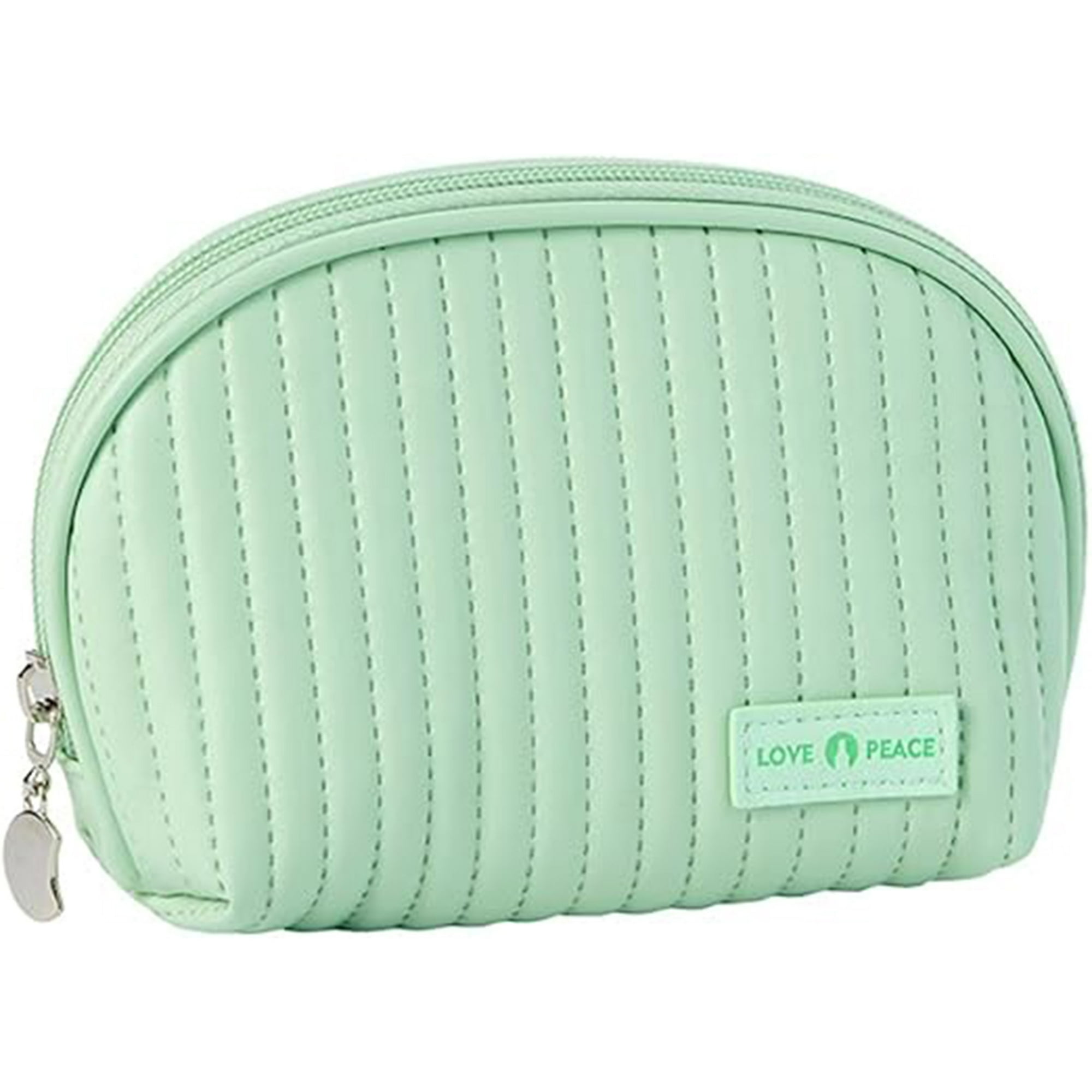 Veatool - Bolsa De Almacenamiento Semicircular, Hermosa Bolsa De Almacenamiento De Maquillaje De Bolsos, Bolsa De Maquillaje Minimalista, Diseño Abierto, Compacta Y Portátil