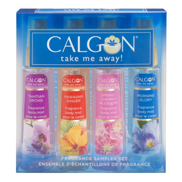 Set de regalo Calgon Take Me Away para mujer con bruma corporal 60 ml x4