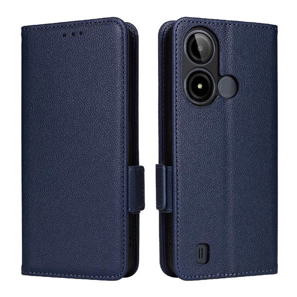 Funda Cartera para BLU C9 Tapa Flip con Ranuras y Soporte Azul
