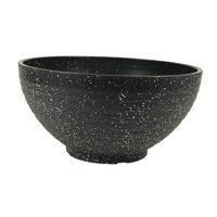 Ioensy - Maceta Para Jardín, Maceta Para Bonsái, Maceta Para Plantas Acuáticas, Para Jardín, Exterior, Interior, Balcón, 40 Cm, Con Punta, Color Gris Oscuro