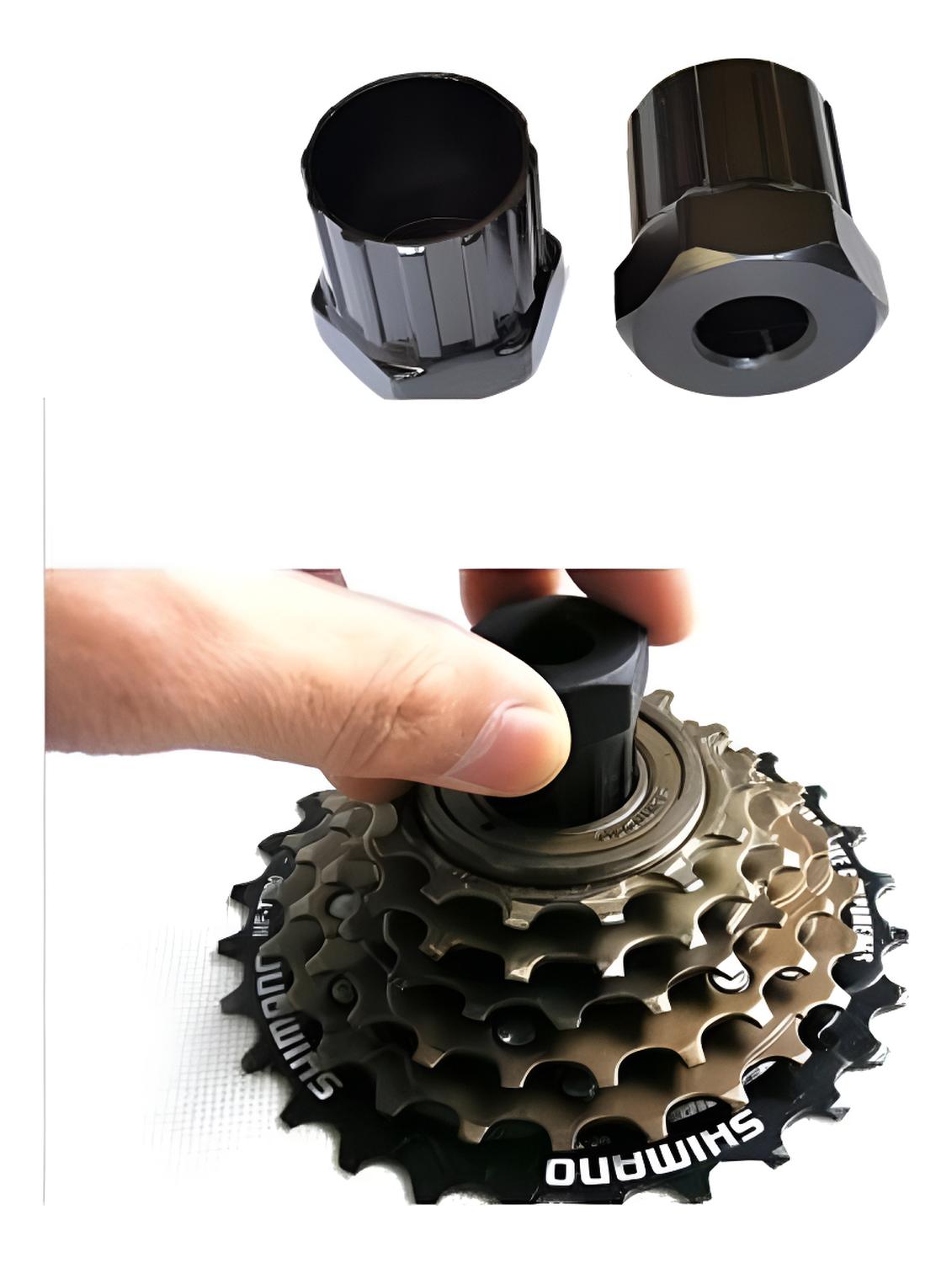 Riderace - Extractor Piñón Estándar, Tipo Shimano Estriado, Bicicleta