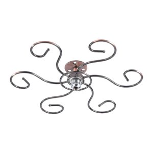 Magideal - Copas De Hierro Soporte De Vidrio Estante De Almacenamiento Organizador Colgador Estante De Drenaje Portabotellas Independiente Para Cocina Debajo Del , Cobre