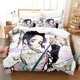 thumbnail image 1 of 3D Print Kochou Shinobu Bed Linen Anime Demon Slayer Bedding Set 200x200 Teens Boys Twin Single Queen King Full Duvet Cover Sets Bed Sheets, 1 of 5