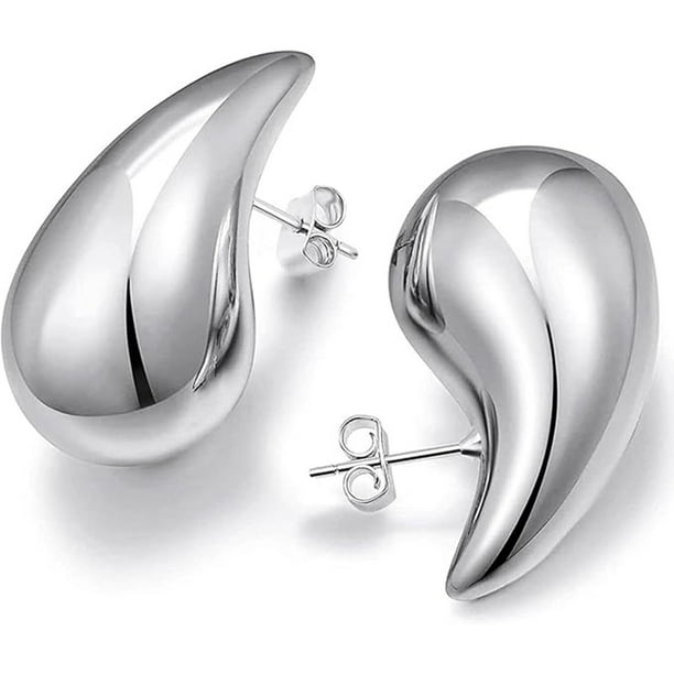 Aretes De Lágrima Para Mujer, Aretes De Aro De Oro Grueso, Aros Abiertos Huecos Gota De Agua De Peso Ligero, Hipoalergénicos, Chapados En Oro De 18 Quilates, Joyería Ligera De Moda