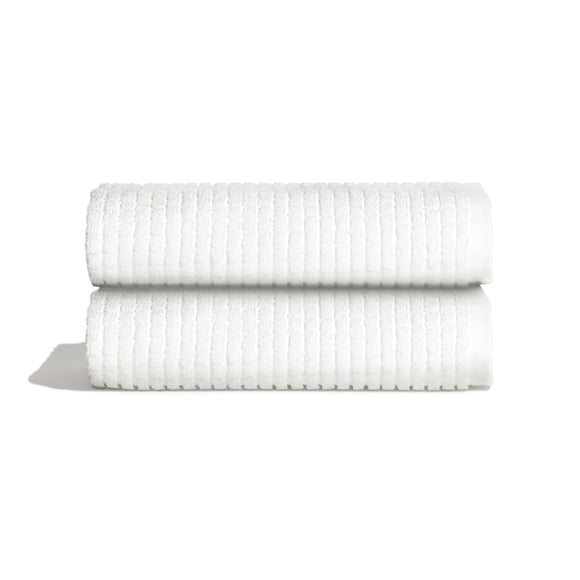 Juego de toallas de mano ONSEN Terry Cotton Waffle, 2 unidades, color blanco, 50 x 75 cm