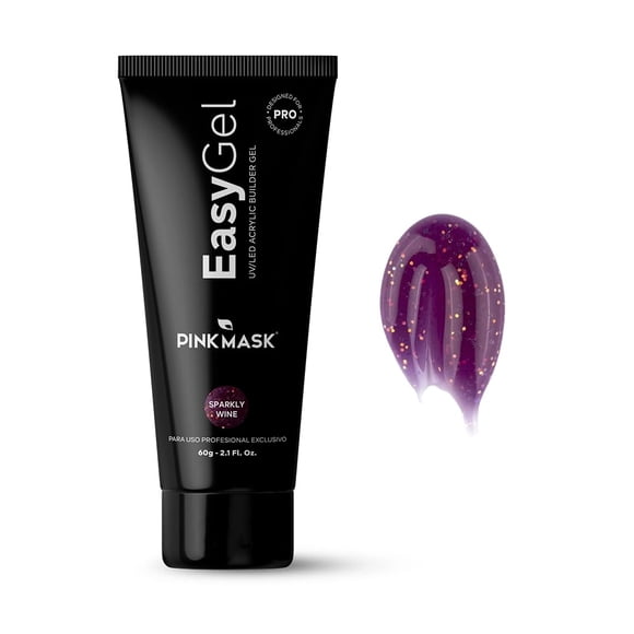 Gel constructor para uñas PINK MASK Easy Gel 60 g Sparkly Wine