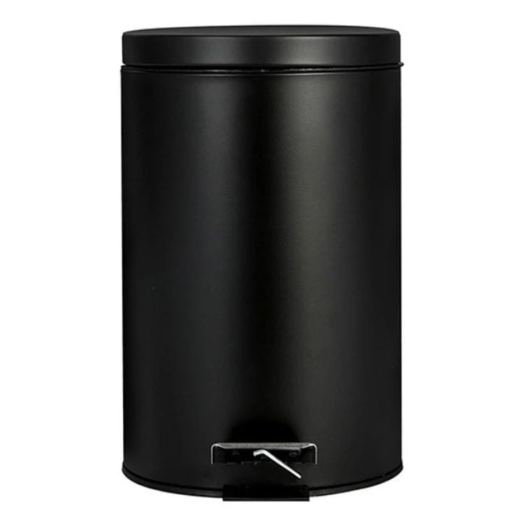 Crusec - Papelera 8 Litros Elegante Con Pedal Basurero Oficina Baño