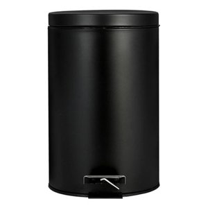 Crusec - Papelera 8 Litros Elegante Con Pedal Basurero Oficina Baño