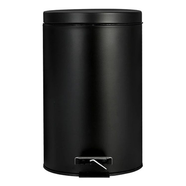 Crusec - Papelera 8 Litros Elegante Con Pedal Basurero Oficina Baño