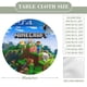 thumbnail image 2 of Minecraft-theme Fitted Round Tablecloths Elastic Edged Table Covers Waterproof Table Cloth for Kitchen Holiday Party Tables Decor 150cm, 2 of 6