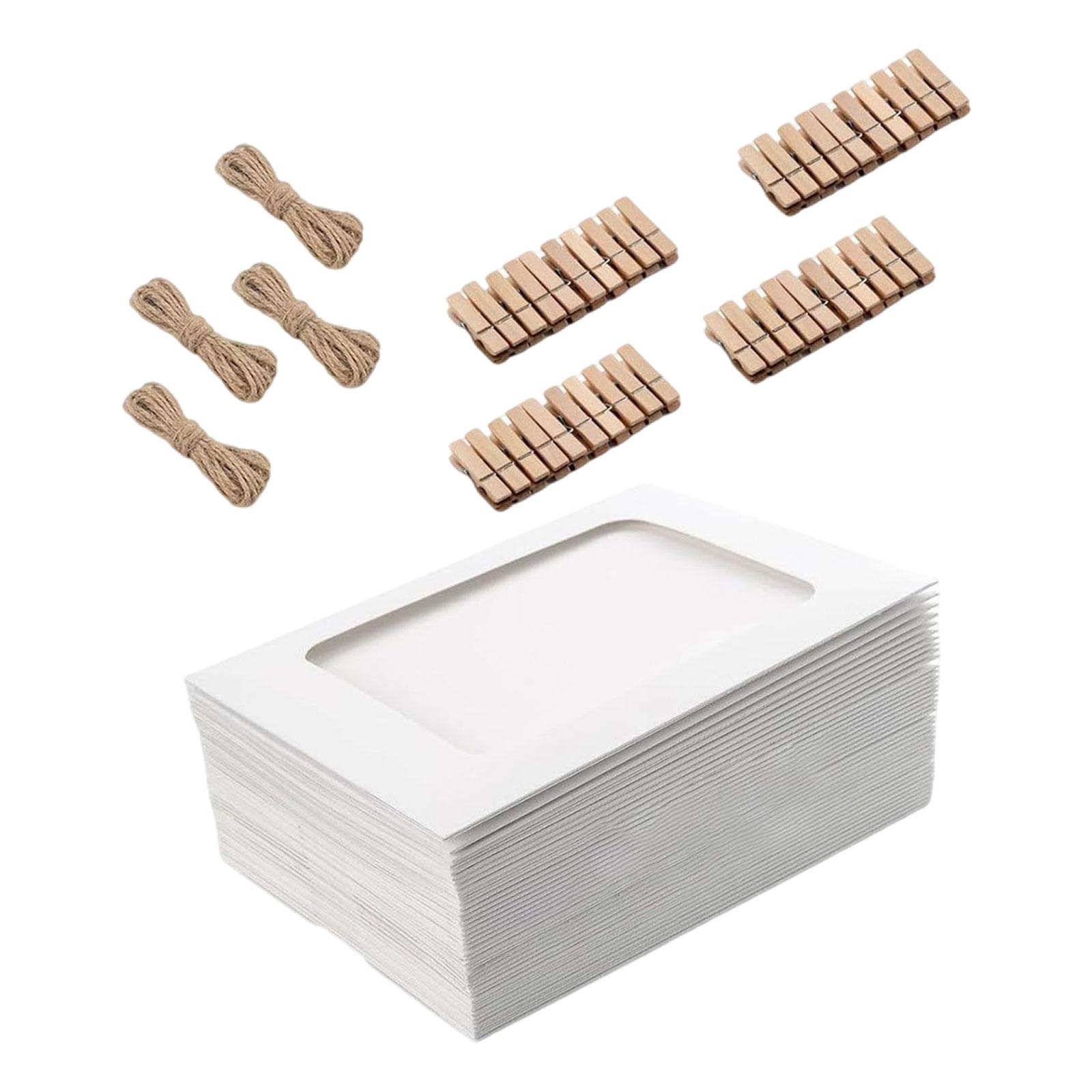 Bothyi - 40 Marcos De Fotos De Papel De 6 Pulgadas Para Bricolaje, Ideales Para Graduación, Restaurantes Y Tiendas.