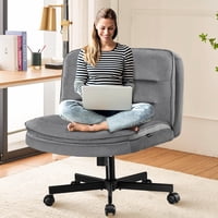 Silla De Oficina Comhoma Criss Cross Sin Brazos Con Ruedas Y Asiento Ancho