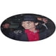 thumbnail image 1 of MICHAEL JACKSON Alfombra Redonda de Felpa Coral, Antideslizante, No Desprende Pelusas, Lavable y Duradera para Salón, Dormitorio y Habitación de Niños 60cm, 1 of 6