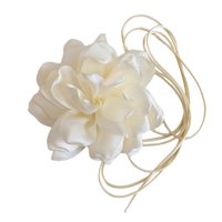 Ioensy - Collar De Gargantilla De Flores Para Mujer Gargantilla De Flores Grandes Para El Festival De La Novia Blanco
