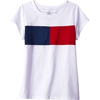 Camiseta Tommy Hilfiger Core Flag Para Niña, Blanca, Talla 7
