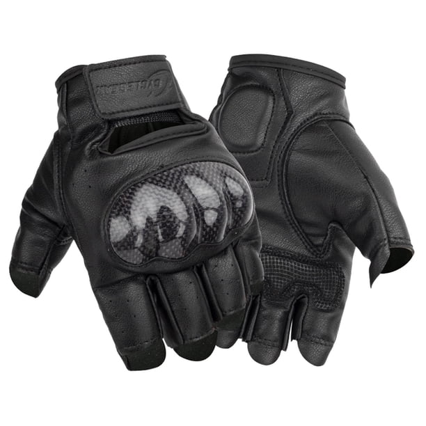 Guantes de motocicleta, medio transpirable con de fibra de carbono Cuero Se la la adaptaciónción a Dirt Bike Moto Entrenamiento M