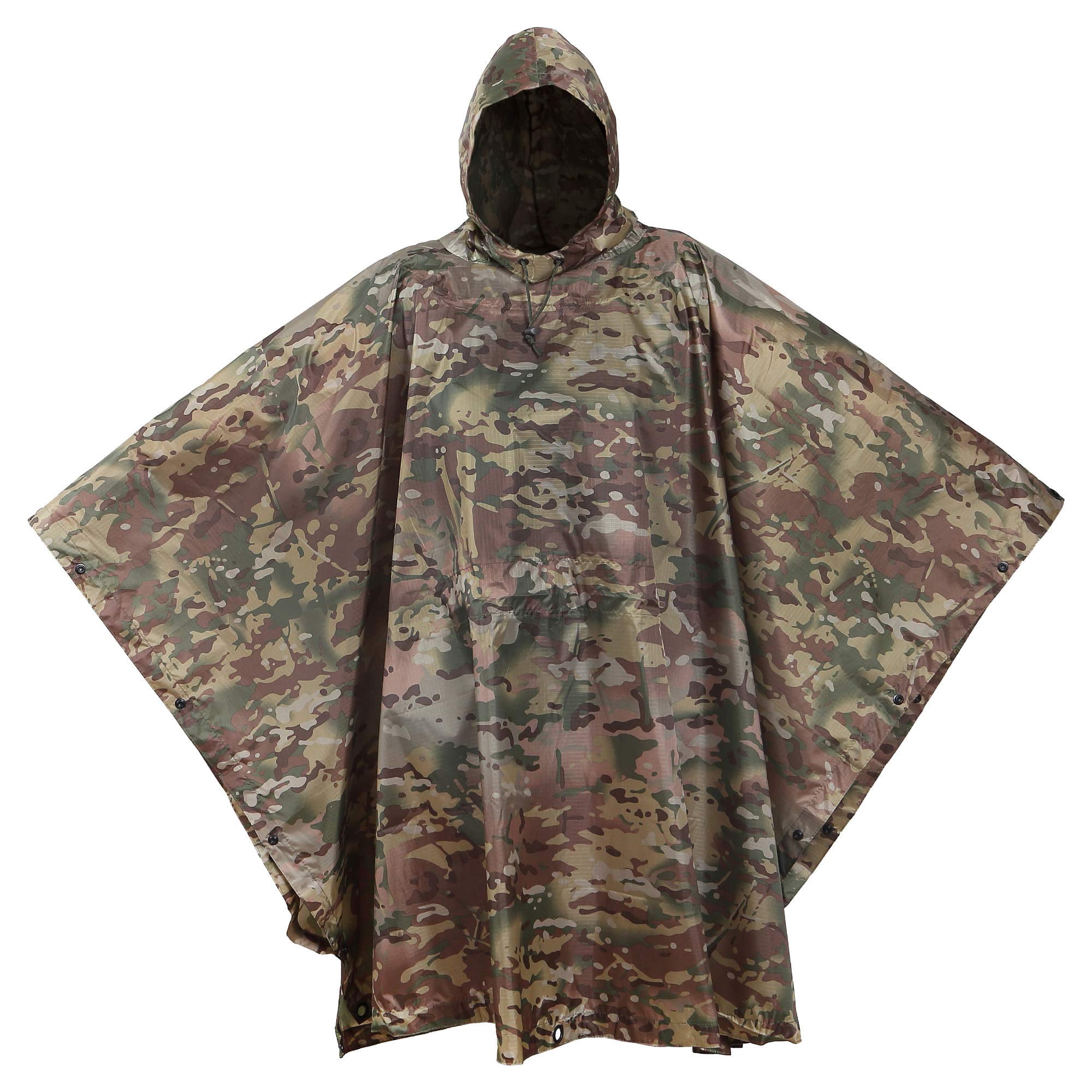 Poncho Ocp Camo Ligero De Estilo Militar De Usgi Industries