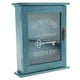 thumbnail image 1 of gabinete de madera de la caja dominante de madera creativa diversa del acabamiento con el azul de tres ganchos, 1 of 2