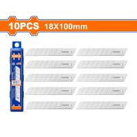 Set Pack 10 Und Repuesto Cuchillo Cartonero Wadfow 18X100 Mm