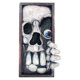 thumbnail image 2 of Monstruo Sujetalibro Asomando En Estantería Escultura Decoración De Halloween Blanco, 2 of 5