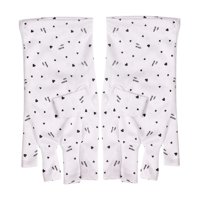 Ioensy - 2X Guantes De Manicura Guantes De Protección Solar Para Hacer Gel Nail Art Proteger Las Manos Cortas