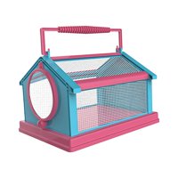 Magideal - Jaula De Hábitat De Mariposa De Plegable Para Niños Critter Orugas Transpirables Libre , Azul Rosado